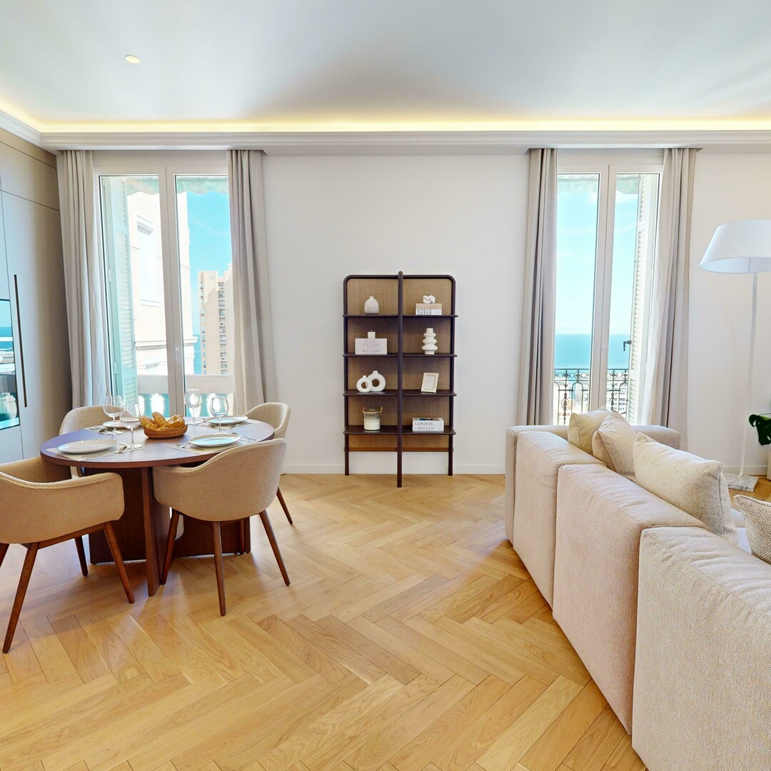 3 room apartment furnished in the heart of Monte Carlo