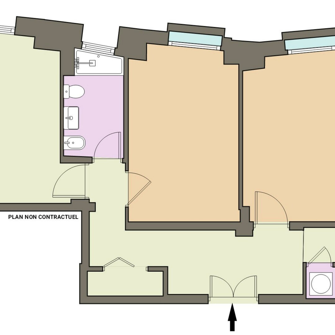 Central 2/3-bedroom apartment | Renovated