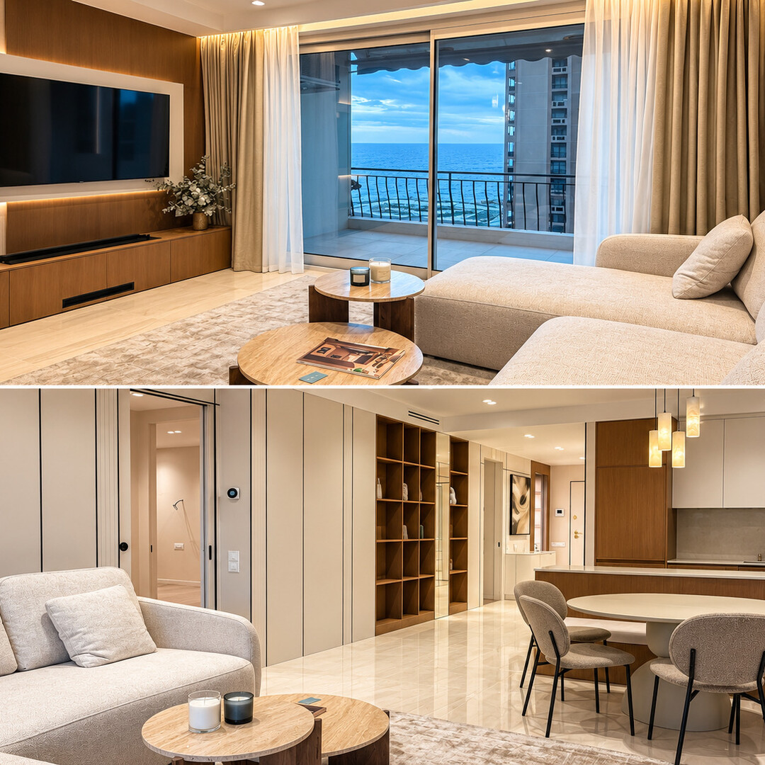 Stylish apartment with sea views