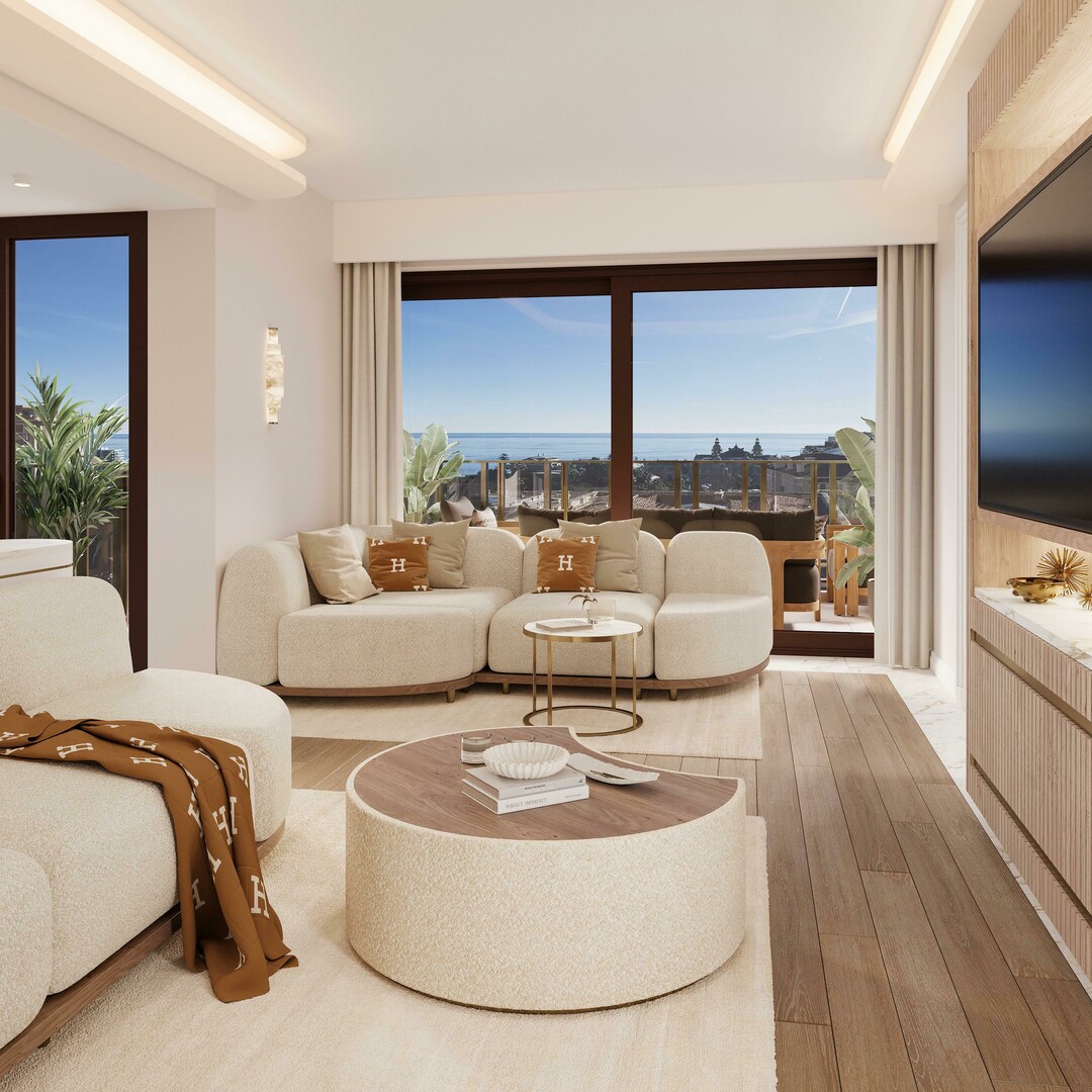 SUPERB 4 ROOM APARTMENT RENOVATED WITH A VIEW OF THE CASINO – RIVIERA PALACE